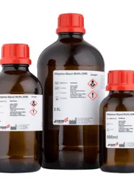 About Us 10 Bottles of Ethylene Glycol 99.8%, an essential chemical used in antifreeze, coolants, and as a solvent in industrial processes.