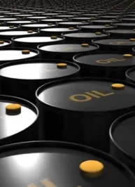 About Us 8 Rows of oil barrels used for storing and transporting petroleum products, essential for the petrochemical supply chain.