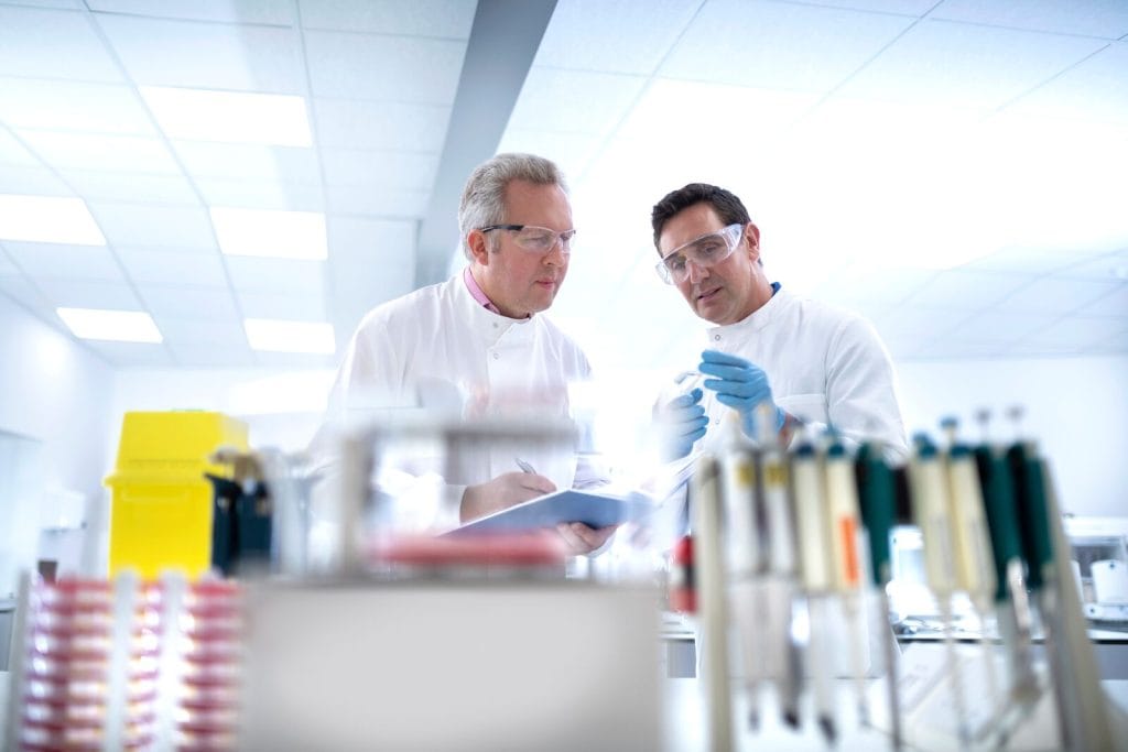 Close-up of a technical document related to chemical export compliance.